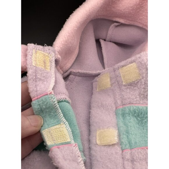 Cabbage Patch Kids Beans Bottom Babies Fleece Sleep Sack Purple 1980s Vtg Coleco - Picture 8 of 11